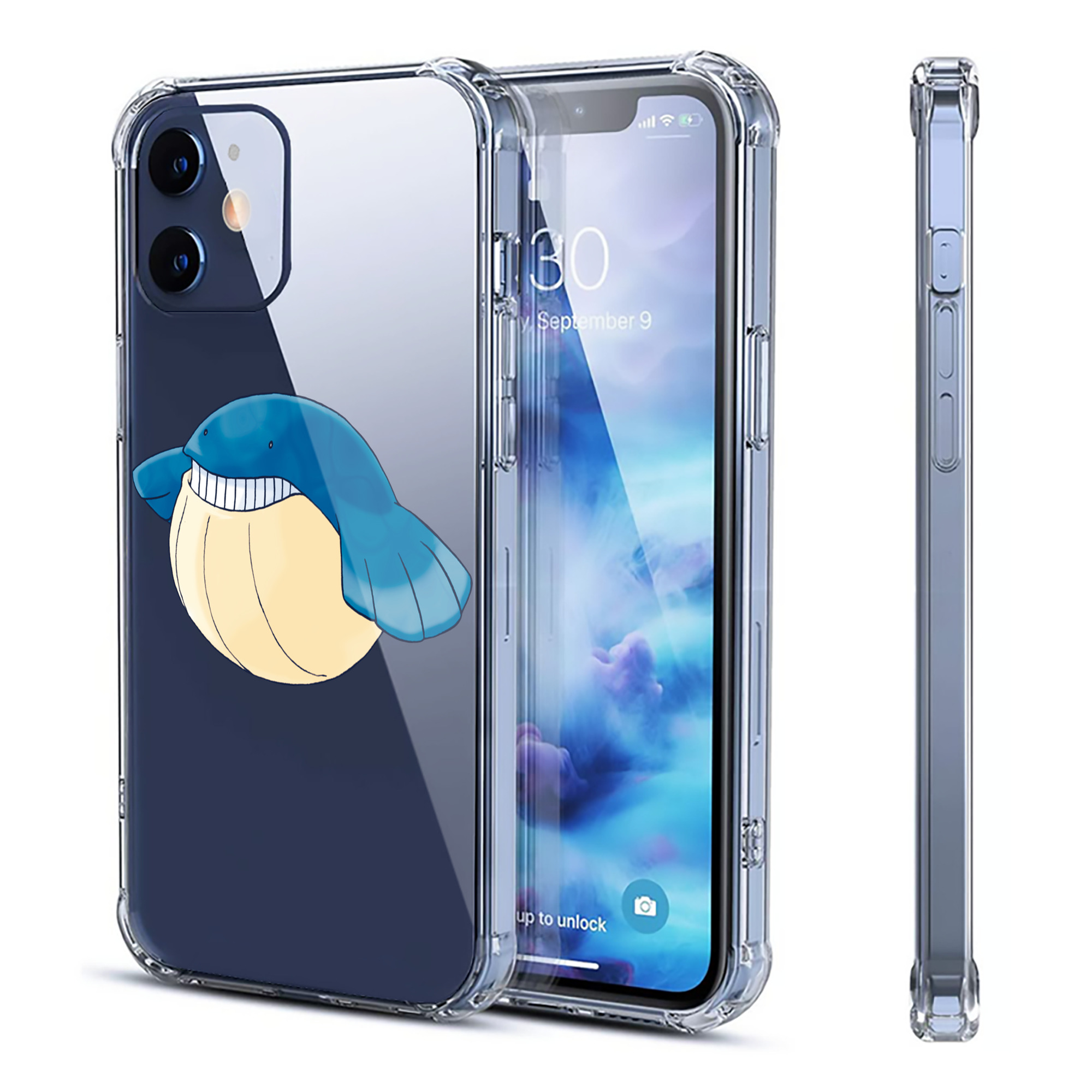 （画像用） ポケットモンスター Pokémon 【iPhone 12シリーズ対応】透明スマホケース（クリアソフトケース）